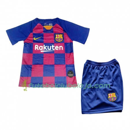 Camisola FC Barcelona Criança Equipamento Principal 2019-2020 Manga Curta
